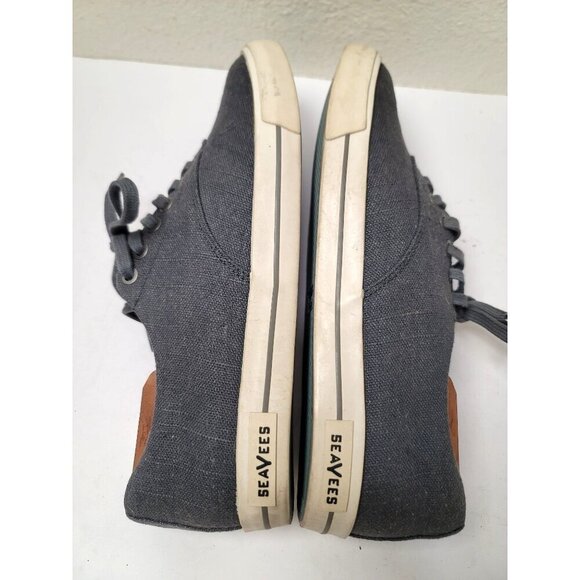 SeaVees Hermosa Plimsoll Men's Canvas Sneakers Size 9 Gray Casual Fashionable - Picture 5 of 9